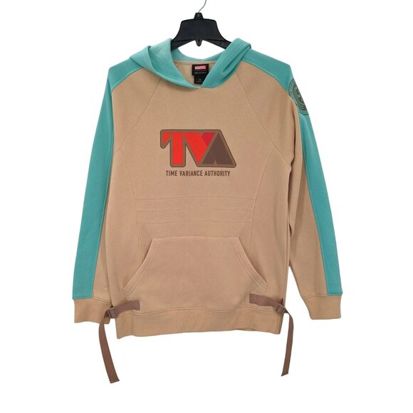 Marvel Loki Pullover Hoodie Adult Size M TVA Colorblock Cosplay Streetwear Comic - Picture 1 of 11